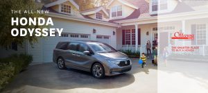ALL NEW HONDA ODYSSEY WITH FAMILY LEAVING HOUSE TO GET INTO VEHICLE